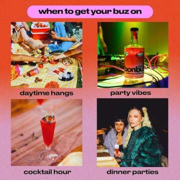 Bonbuz Slowburn - Functional Non Alcoholic Spirit - Spicy, Nootropic, Adaptogens, Low Calorie, Keto, Gluten-Free, Sugar-Free Liquor Replacement, Blood Orange Jalapeño Mocktail Mix - 750ml