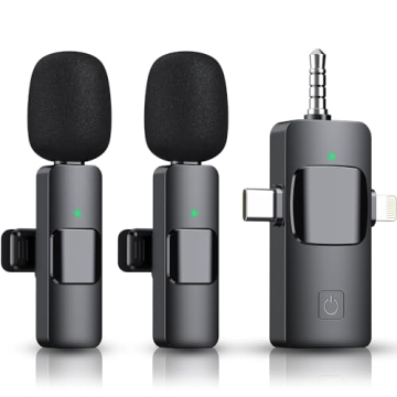 EJCC Wireless Microphone for iPhone, Android & More