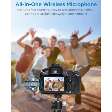 EJCC Wireless Microphone for iPhone, Android & More