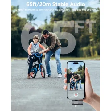 EJCC Wireless Microphone for iPhone, Android & More