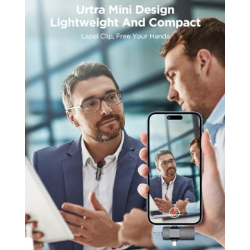 EJCC Wireless Microphone for iPhone, Android & More