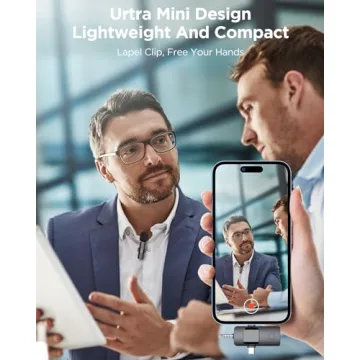 EJCC Wireless Microphone for iPhone, Android & More