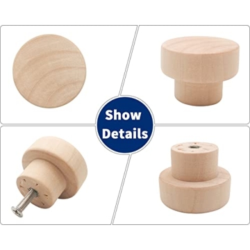 Stylish Bmgop 16PCS Wood Knobs for Furniture Enhancement