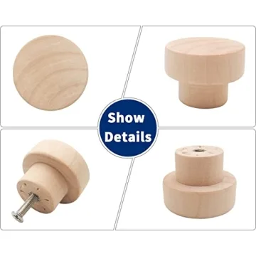 Stylish Bmgop 16PCS Wood Knobs for Furniture Enhancement