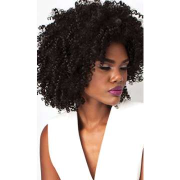 Outre Synthetic Half Wig Quick Weave Big Beautiful Hair 4A-Kinky (1B)
