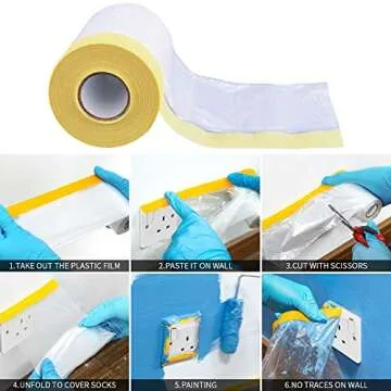 Versatile MyLifeUNIT Tape and Drape for Painting Projects