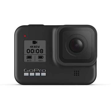 GoPro HERO8 Black Waterproof Action Camera with Touch Screen 4K Ultra HD Video 12MP Photos 1080p Live with Accessoy Bundle + 2 Extra USA Batteries Total 3 + Sandisk 64GB MicroSD U3 + Ritz Reader