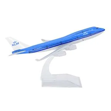TANG DYNASTY(TM 1:400 16cm B747-400 KLM Metal Airplane Model Plane Toy Plane Model