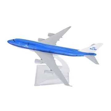 TANG DYNASTY(TM 1:400 16cm B747-400 KLM Metal Airplane Model Plane Toy Plane Model