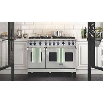 Honest Weave Organic Cotton Kitchen Towels - 6-Pack Set