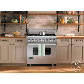 Honest Weave Organic Cotton Kitchen Towels - 6-Pack Set