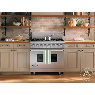 Honest Weave Organic Cotton Kitchen Towels - 6-Pack Set