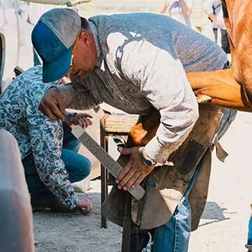 Qlvily 18 Inch Hoof Rasp with Rubber Handle - Durable Tool