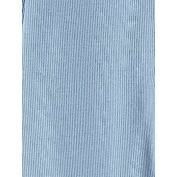 Simple Joys by Carter's Unisex Baby 2-Pack 2-Way Zip Textured Sleep and Play, Blue/White Stripe, Preemie