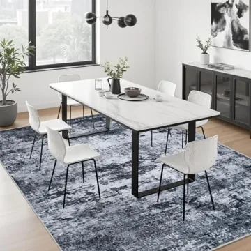 5x7 Area Rug: Modern, Soft, Washable and Non-Slip Rug