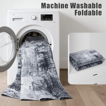 5x7 Area Rug: Modern, Soft, Washable and Non-Slip Rug