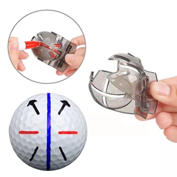 Golf Ball Marker Kit with Stencils and Permanent Markers