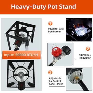 Feasto 30QT Turkey Fryer & Fish Fryer Set for Outdoor Cooking