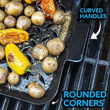 Kona Outdoor Grill Tray - Versatile Nonstick BBQ Pan