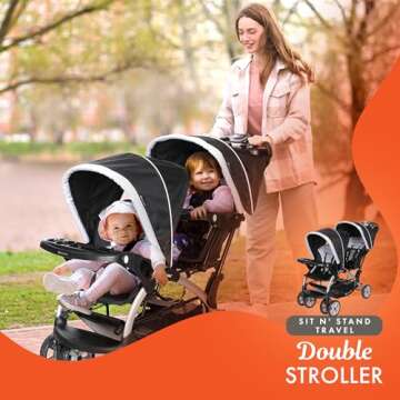 Baby Trend Double Stroller & Car Seat Combo for Families