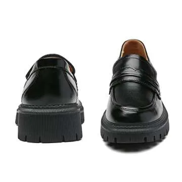 Stylish IUY Women's Chunky Loafers for Comfort & Elegance