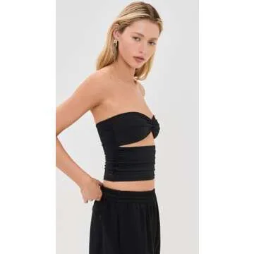 Lioness Women's Soleil Top - Stylish Twisted Design in Black