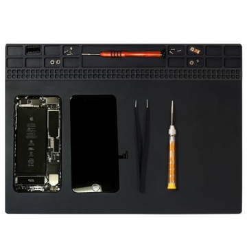 Soldering Mat, Premium Silicone Electronics Repair Mat, Heat Resistant 932°F Magnetic Solder Mat fo...