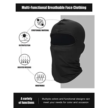 9 Pcs Ski Mask for Men Full Face Cover Winter Warm Face Mask UV Sun Protection Balaclava Mask for Outdoor Motorcycle Cycling