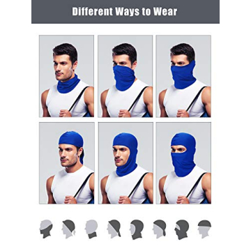 9 Pcs Ski Mask for Men Full Face Cover Winter Warm Face Mask UV Sun Protection Balaclava Mask for Outdoor Motorcycle Cycling