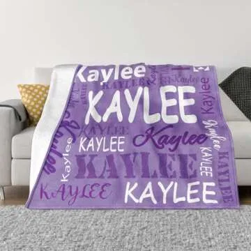 Corissy Personalized Blanket - Custom Name Flannel Throws