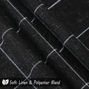 CARRIE HOME Black and White Boho Plaid Pillow Covers Set