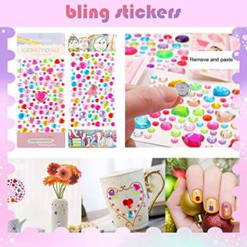 RLGPBON Diary for Girls with lock and keys, Kids Journal School Travel Notebook Gift Set for Writing and Drawing, Secret Diary with Multicolored Stickers