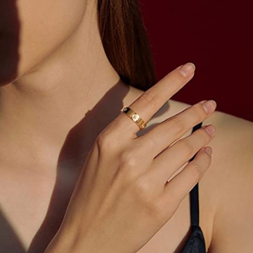 Kainier 5mm Wedding Bands 14K Gold Filled Stylish Rings