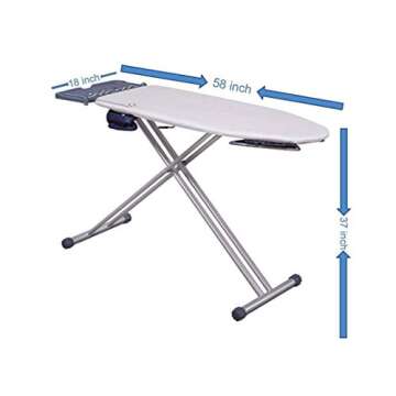 Mabel Home Ironing Board: Retractable Wings, Adjustable Height