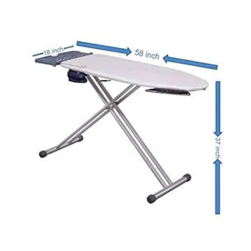 Mabel Home Ironing Board: Retractable Wings, Adjustable Height