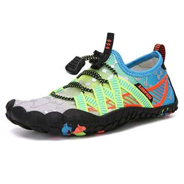 UBFEN Water Shoes for Kids Boys Girls Aqua Socks Barefoot Beach Sports Swim Pool Quick Dry Lightweig...