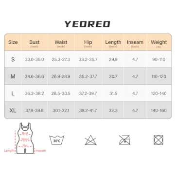 YEOREO Women Short Sleeve Workout Jumpsuit Zip Up Romper Bottom Shorts Bodysuit Bodycon Sexy One Piece Black L