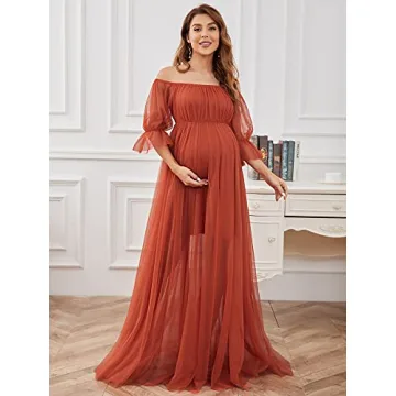 Ever-Pretty Maternity Dress for Baby Showers and Photos