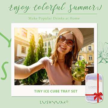 Mini Ice Cube Trays for Freezer with Bin and Scoop, 4 Pack 640 Small Nugget Ice Cube Tray Silicone BPA Free, Tiny Crushed Ice cubes Maker Molds for Chilling Coffee Juice Cocktail Whisky Boba