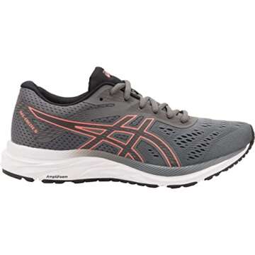 ASICS Women Gel-Excite 6 Running, Steel Grey/Papaya, 8.5 M US