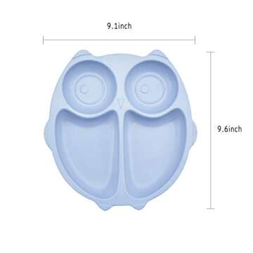 Eco-friendly Bamboo Divided Plates for Toddlers