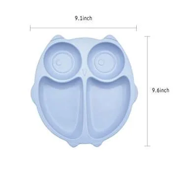 Eco-friendly Bamboo Divided Plates for Toddlers