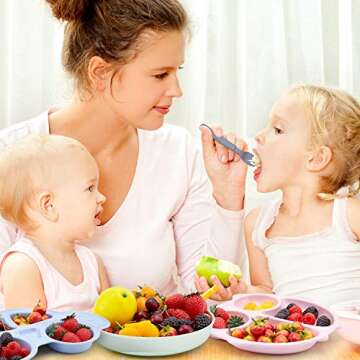 Eco-friendly Bamboo Divided Plates for Toddlers