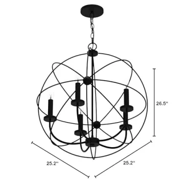 Canarm Sumerside 5 Light Chandelier - Modern & Elegant