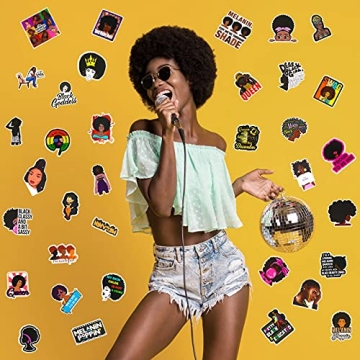 Vibrant 100 Melanin Poppin Stickers For All Ages