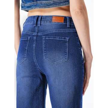 Sidefeel Women's High Waisted Wide Leg Jeans for Style