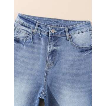 Sidefeel Women's High Waisted Wide Leg Jeans for Style