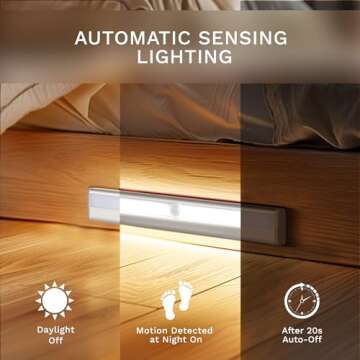 Lexall 6 Pack LED Motion Sensor Lights for Homes