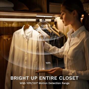 Lexall 6 Pack LED Motion Sensor Lights for Homes