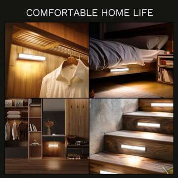 Lexall 6 Pack LED Motion Sensor Lights for Homes